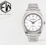 Rolex Oyster Perpetual 39mm Cal.3132 Men Watch White Dial 904L Steel